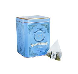 Tea Yellow and Blue Tin