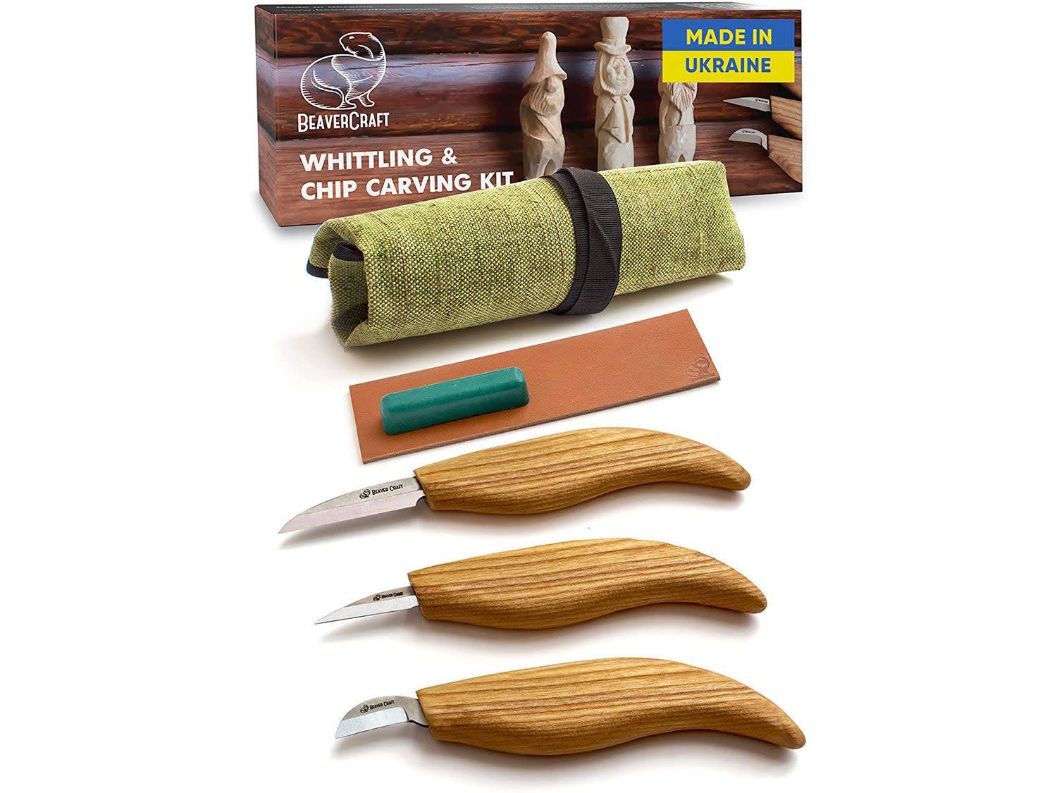 Starter Chip &amp; Whittle Knife Set (3 Knives)