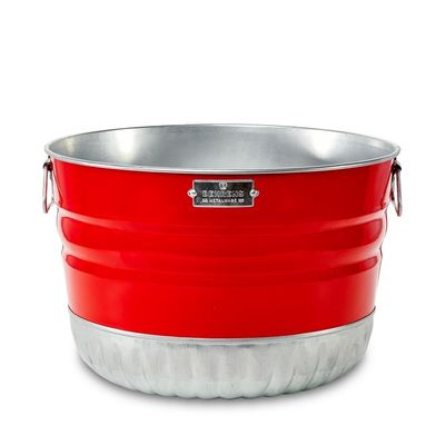 Steel Red Bushel Basket