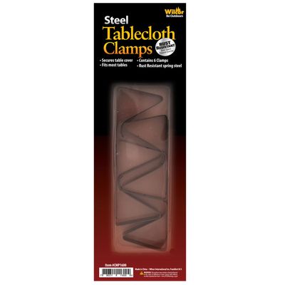 Table Cloth Clamp Steel 6 pc