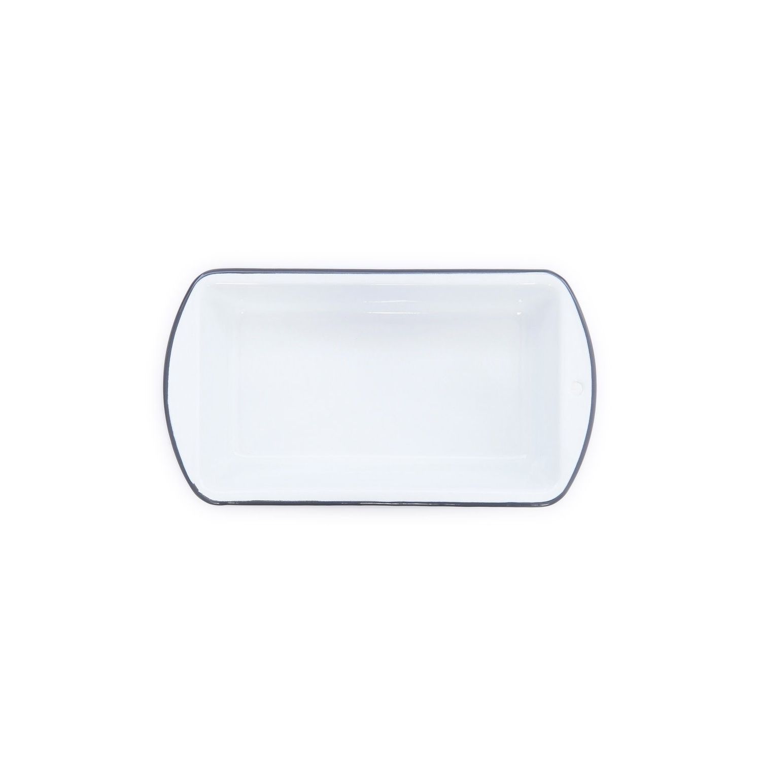 Vintage Loaf Pan, Grey Rim