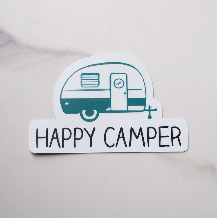 Happy Camper Sticker