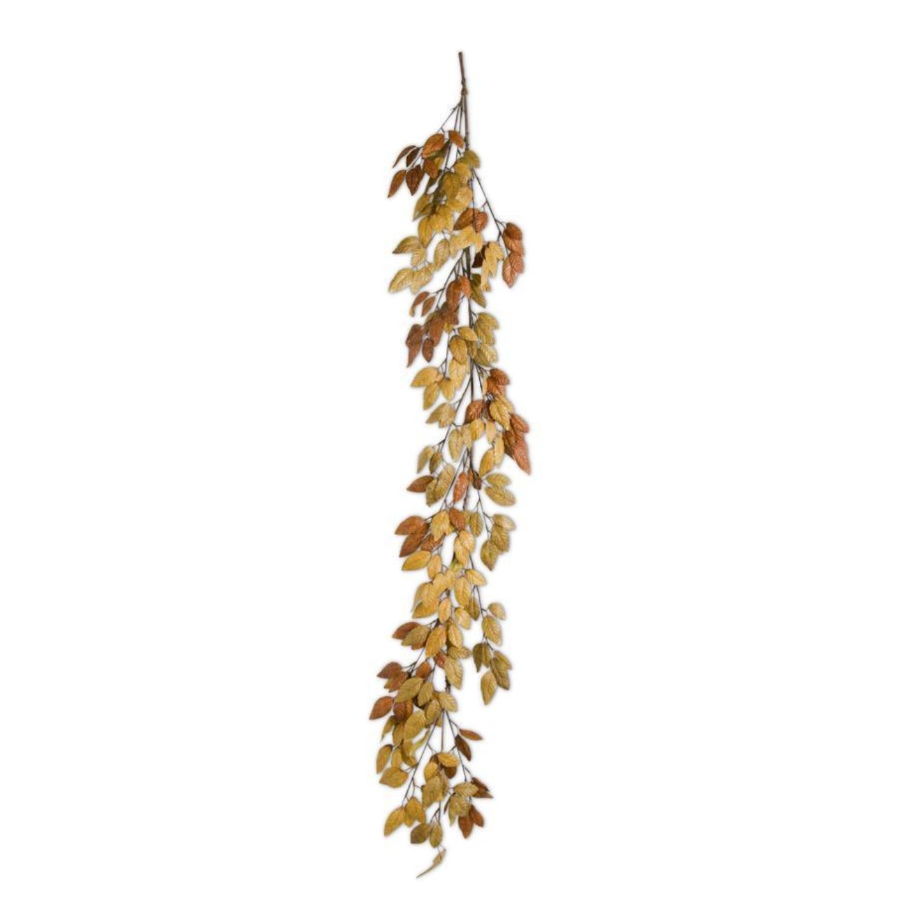 Fall Golden Tones Leaf Garland 64”