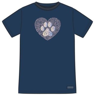 Animal Heart Short Sleeve Crusher Tee