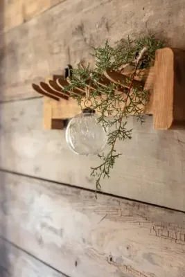 Clear Seeded Glass Ornament