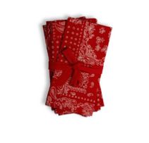 Bandana Napkin Set Red