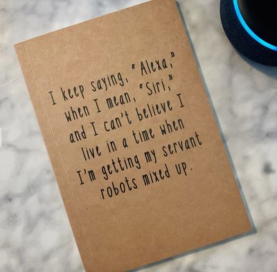 I Keep Saying “Alexa” Kraft Notebook