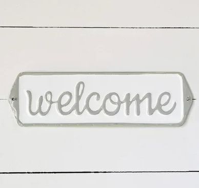 Welcome Grey Street Sign