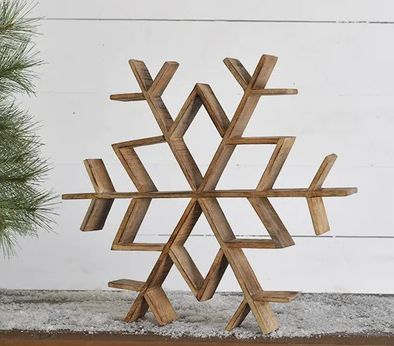 Wood Snowflake 16&quot;