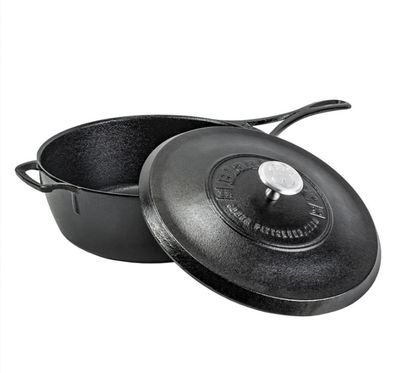 Blacklock 4qt Deep Skillet with Lid