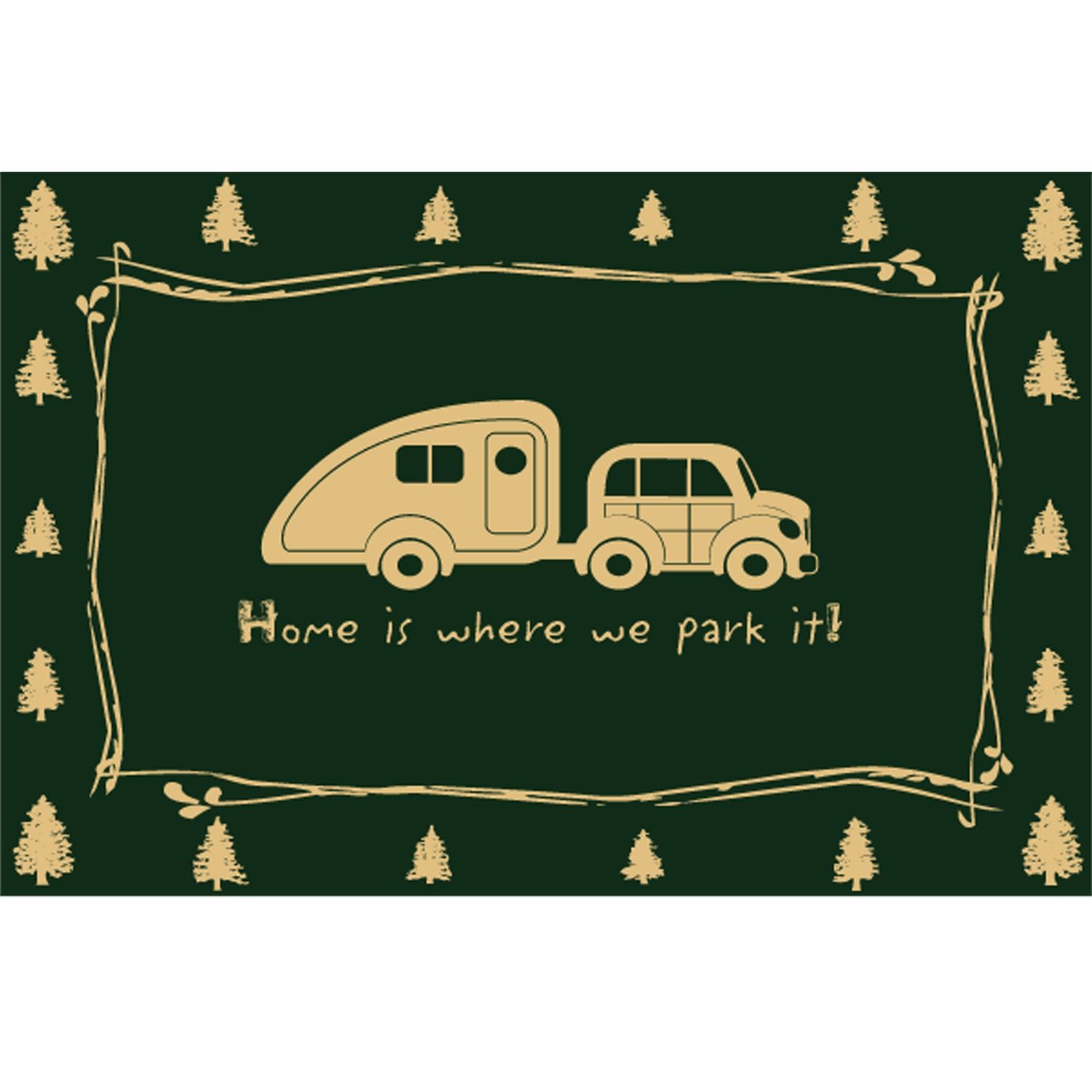 Ground Mat 9x12 Home Where Park