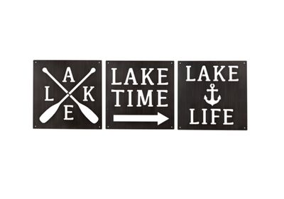 Laser Cut Lake Wall Sign