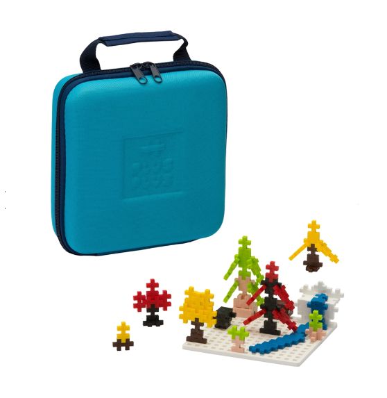 Plus Plus Travel Case with 100 pcs &amp; Baseplate