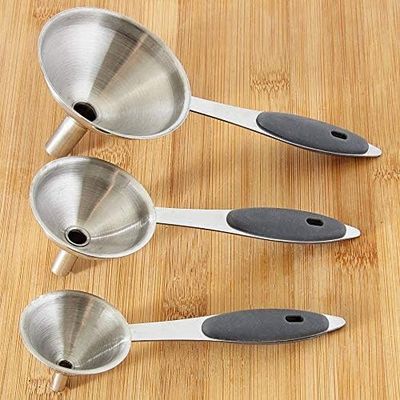 Mini Funnel 3 pc Set - Stainless Steel