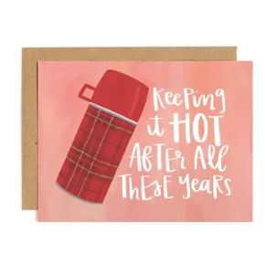 Keeping it Hot Thermos Valentine Greeting Card