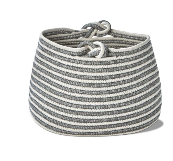 Stripe Knot Handle Basket