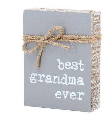 Grandma Jute Block Sign