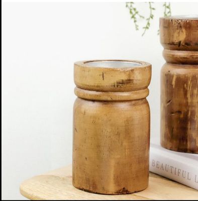 Wood Candle Holder