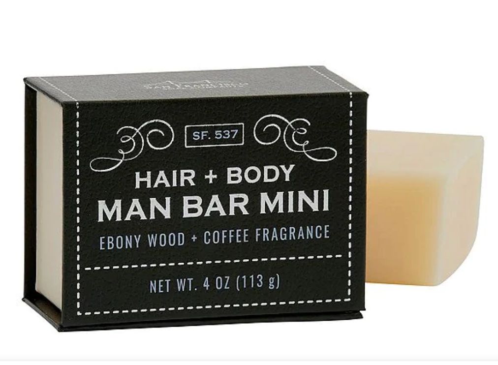 Man Bar Mini 4 oz Ebony Wood &amp; Coffee