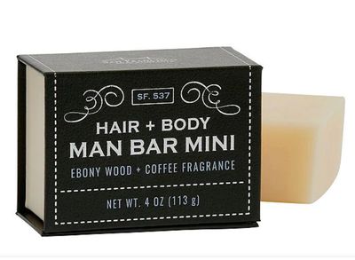 Man Bar Mini 4 oz Ebony Wood &amp; Coffee