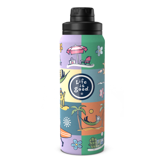 Jake Beach Collage 26oz Bottle