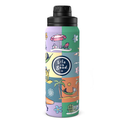 Jake Beach Collage 26oz Bottle