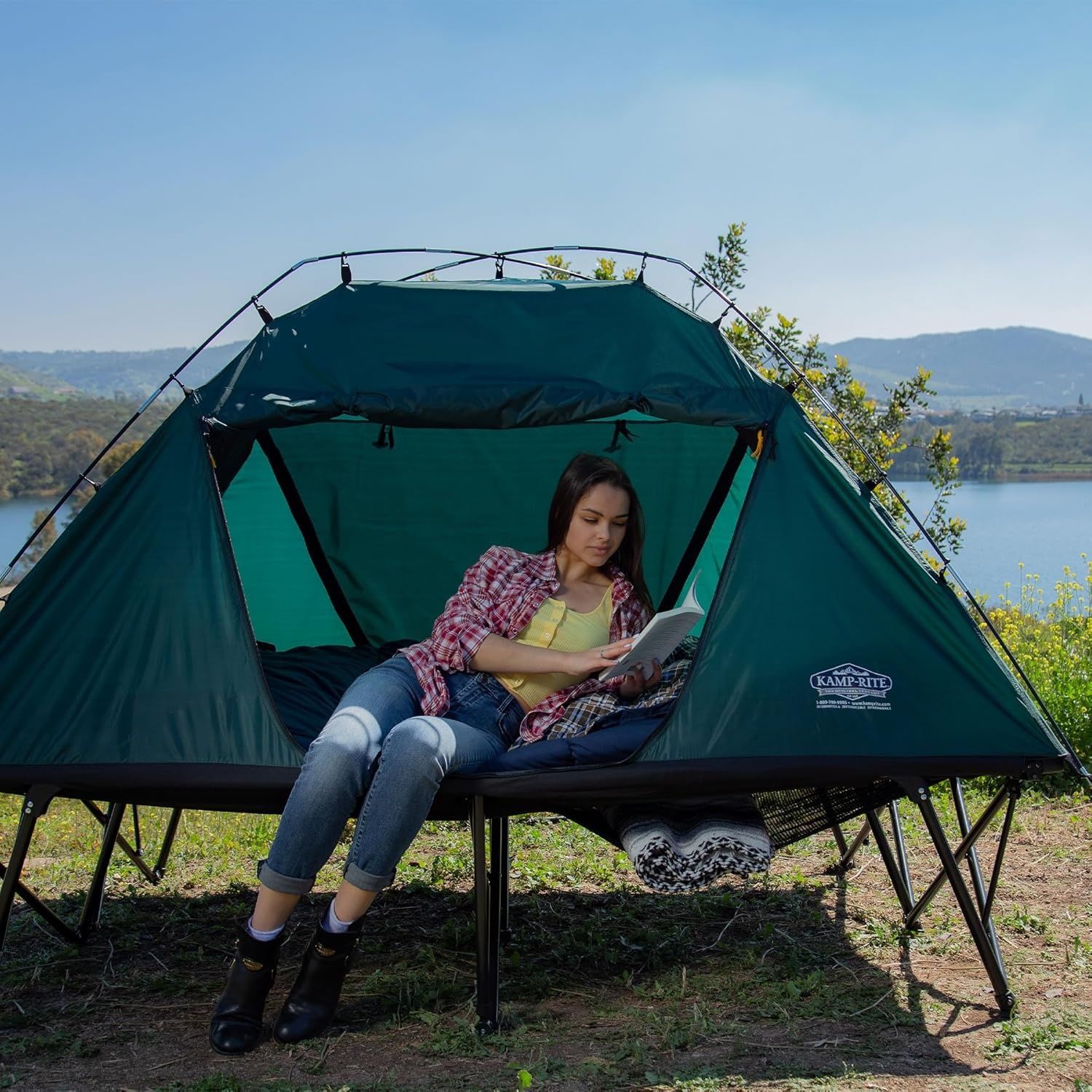 Double Compact Tent Cot