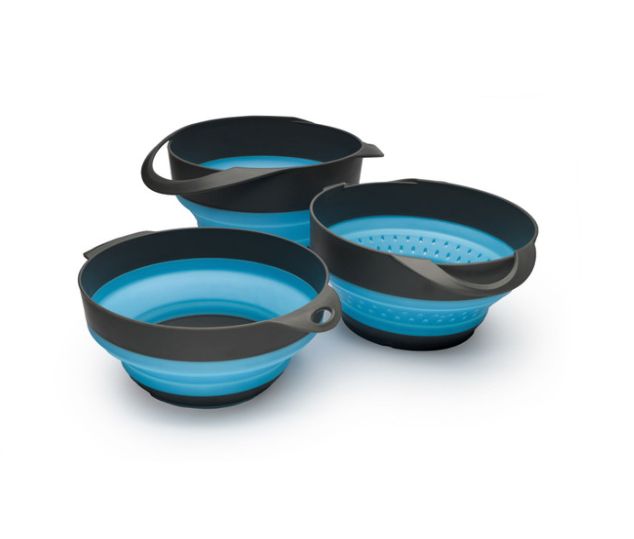 Flat Pack Bowls and Strainer Set