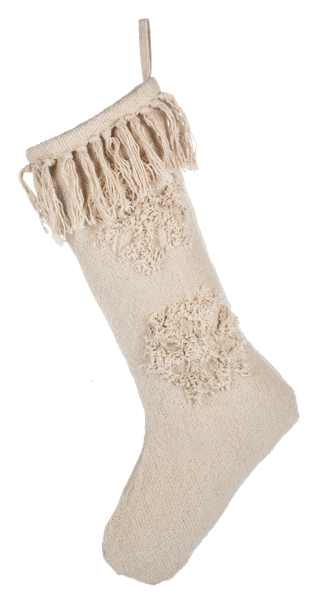 Tufted Snowflake Stocking