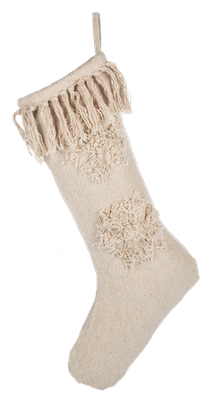 Tufted Snowflake Stocking
