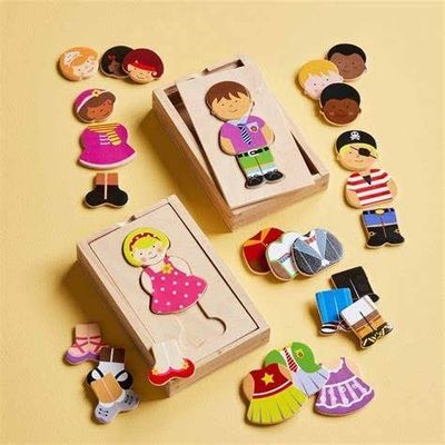 Wood Dress Up Puzzle