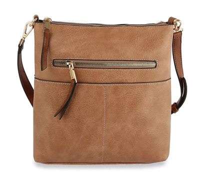 Elina Zipper Front Crossbody