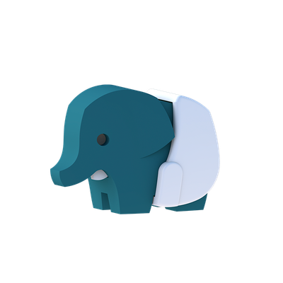 Baby Elephant Halftoy