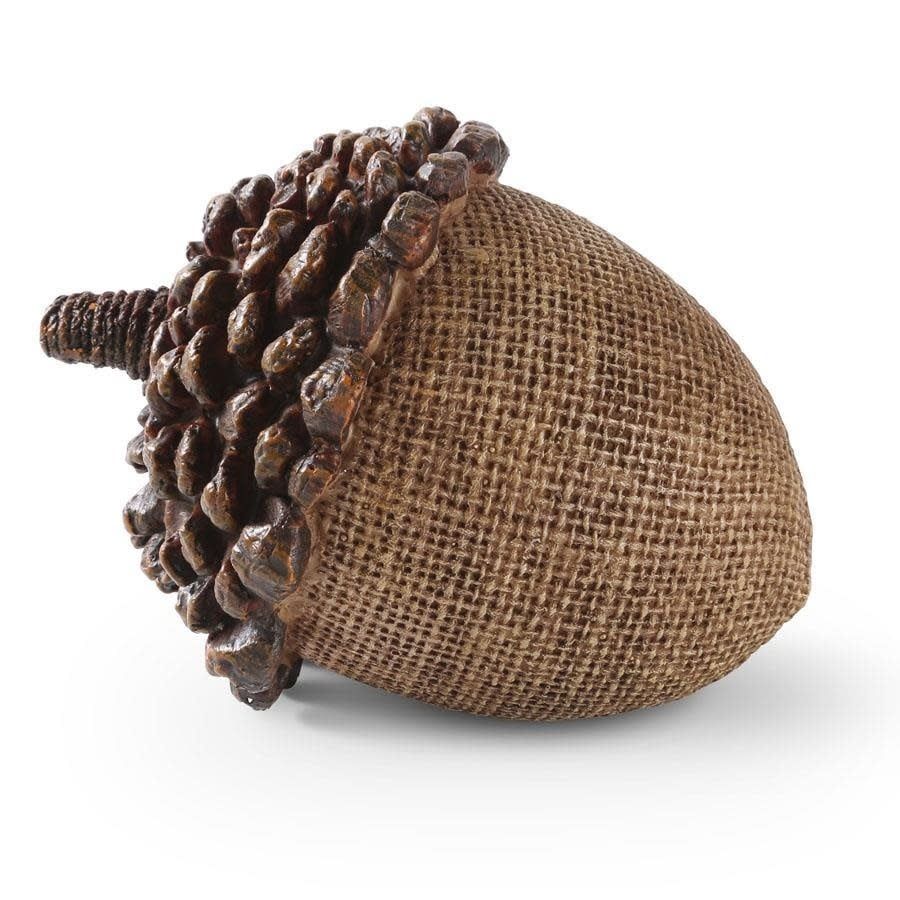 Light Brown Resin Acorn w/ Pinecone Top 4.5&quot;