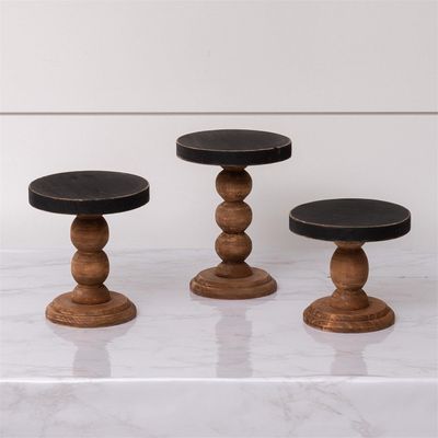 Mini Wood Riser w/ Black Top