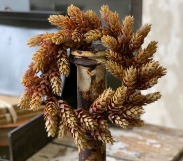 Molten Gold Hops Candle Ring 4.5” Center