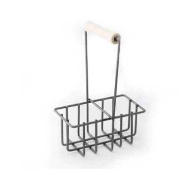 Metal Half Pint 2 Bottle Milk Bottle Holder