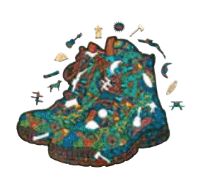 Hiking Boots Wood Puzzle