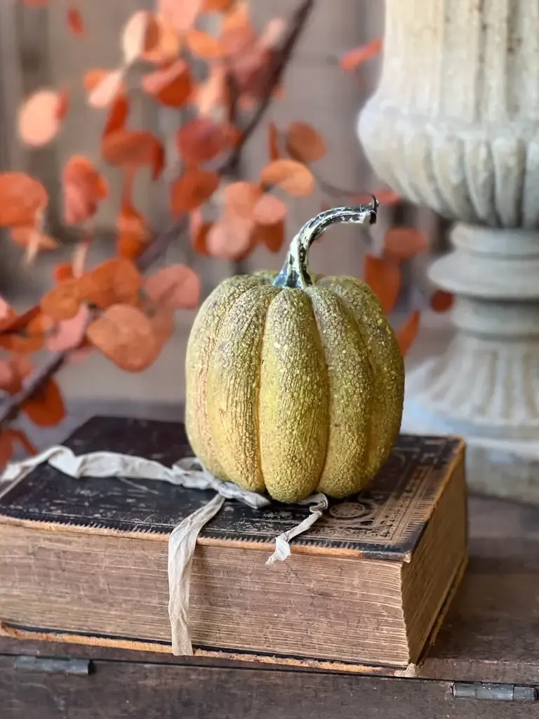 Furrowed Fields Pumpkin 4”