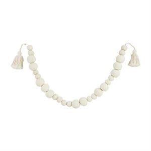 Pom Tassel Garland White