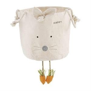Clearance - Bunny Dangle Leg Bucket Natural
