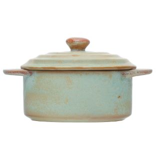 Stoneware Mini Baker with Glaze 5”