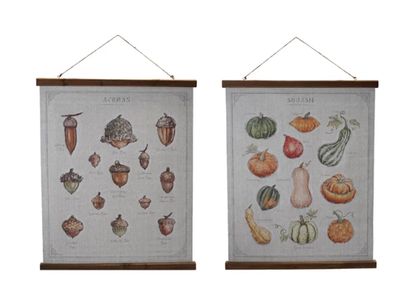 Fall Hanging Scroll Decor, Canvas and Wood, 22-3/4”Wx29”H