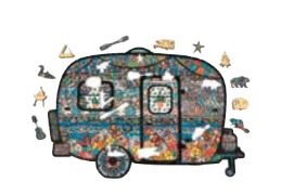 Vintage Camper Wood Puzzle
