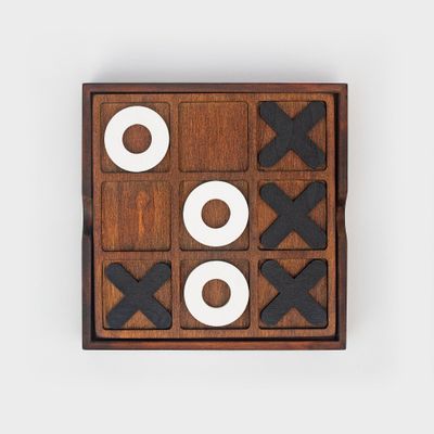 Tic Tac Toe Wooden Game