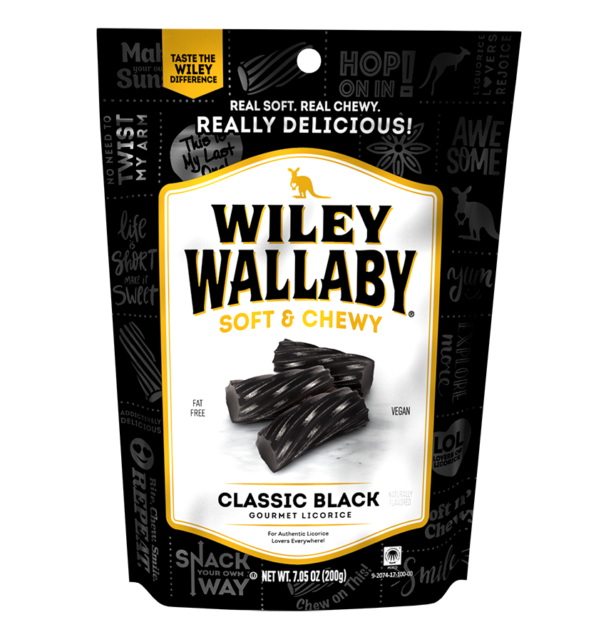 Wiley Wallaby Black Licorice