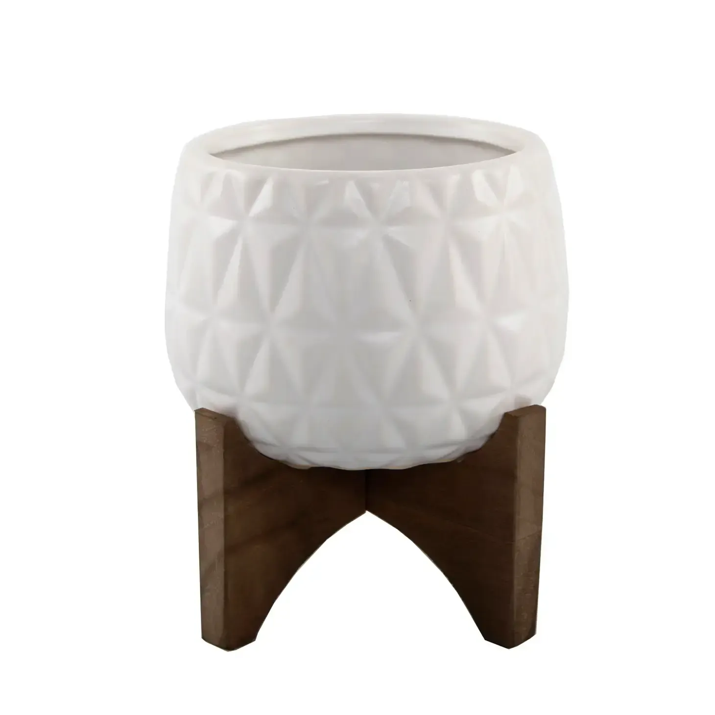 Kaleid Ceramic 5” Pot on Stand