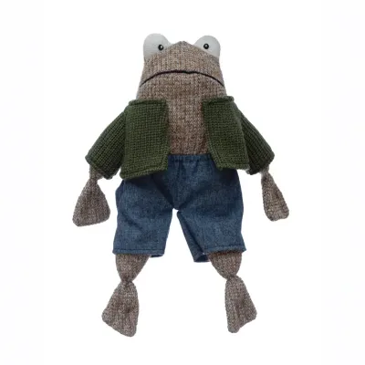 Cotton Frog in Shirt and Shorts 13” Tall
