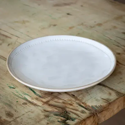 Isabella White 10&quot; Dinner Plate