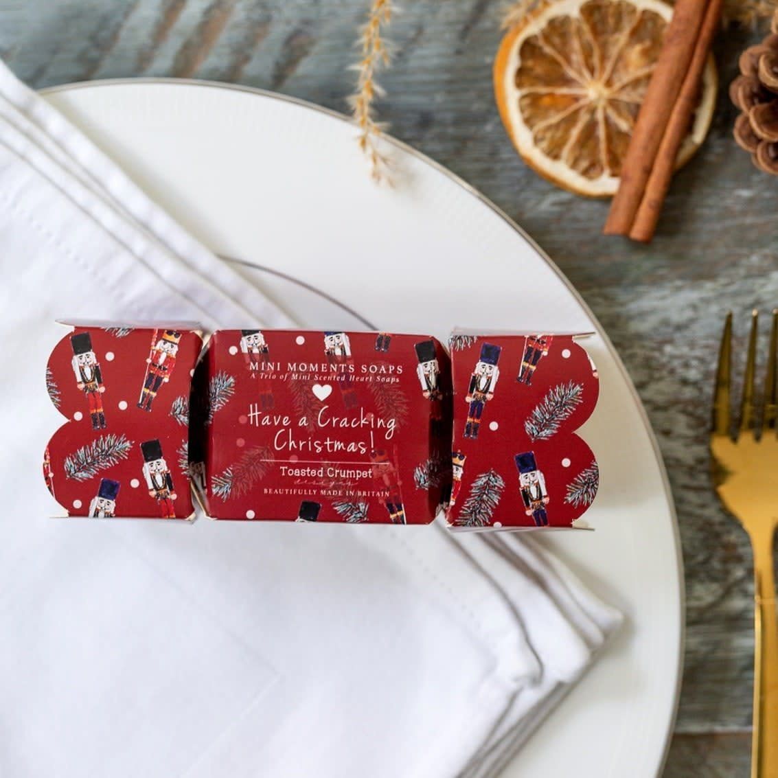 Nutcracker Mini Moments Heart Shaped Soap Trio Set